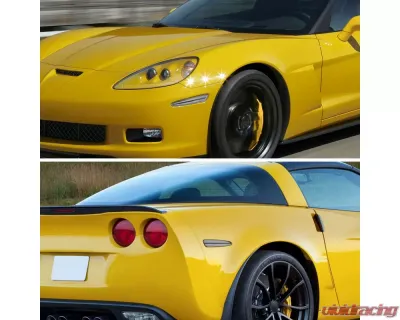 Spec-D C6 LED Side Markers With Clear Lens Chevrolet Corvette 2005-2013 - LSM-CVET05CLED4P-VS