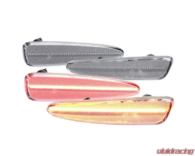 Spec-D C6 LED Side Markers With Clear Lens Chevrolet Corvette 2005-2013 - LSM-CVET05CLED4P-VS