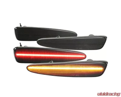Spec-D C6 LED Side Markers With Smoked Lens Chevrolet Corvette 2005-2013 - LSM-CVET05GLED4P-VS