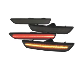 Spec-D Side Marker-4PC-Smoke-F+R Ford Mustang 2010-2014