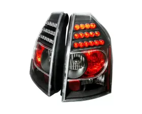 Spec-D LED Tail Lights Black Chrysler 300/300c 2005-2007