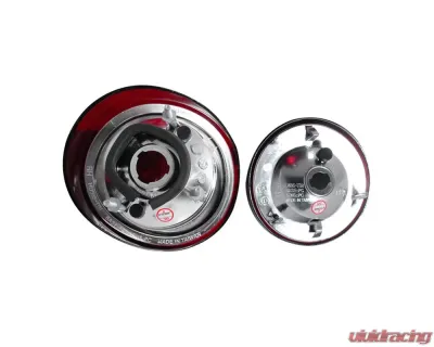 Spec-D Taillights & Trunk Reverse Lights (Chrome Housing/Red Smoked Lens) Chevrolet Cobalt 2005-2010 - LT-COB052G-TM