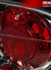 Spec-D Tail Lights Chrome Housing/Clear Lens Honda Civic Sedan 2006-2011                                     - LT-CV064-TM - Image 2