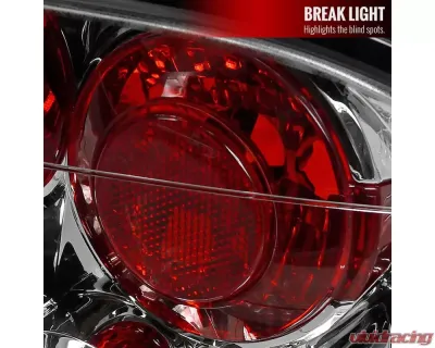 Spec-D Tail Lights Chrome Housing/Clear Lens Honda Civic Sedan 2006-2011 - LT-CV064-TM