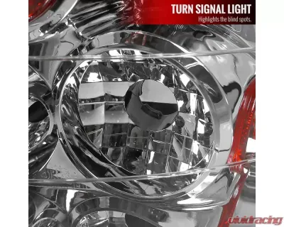 Spec-D Tail Lights Chrome Housing/Clear Lens Honda Civic Sedan 2006-2011 - LT-CV064-TM
