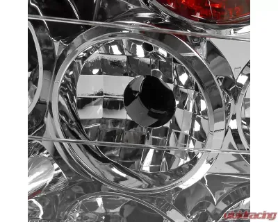 Spec-D Tail Lights Chrome Housing/Clear Lens Honda Civic Sedan 2006-2011 - LT-CV064-TM