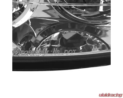 Spec-D Tail Lights Chrome Housing/Clear Lens Honda Civic Sedan 2006-2011 - LT-CV064-TM