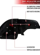Spec-D Tail Lights Chrome Housing/Clear Lens Honda Civic Sedan 2006-2011                                     - LT-CV064-TM - Image 8