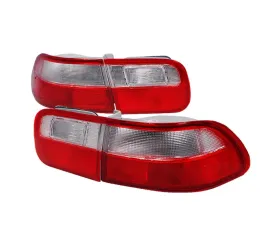 Spec-D Altezza Tail Lights Red Clear 2/4DR Honda Civic 1992-1995