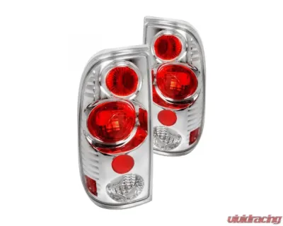 Spec D Chrome | Red Euro Tail Lights Ford F-150 1997-2004 - LT-F15097V2-KS