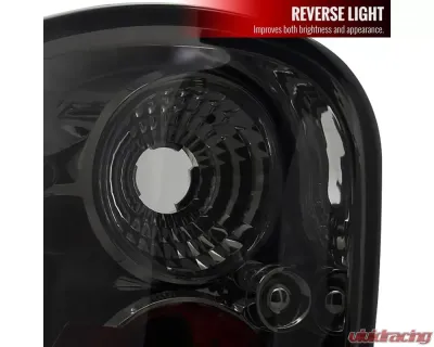 Spec-D Taillights (Chrome Housing/Smoked Lens) Ford F-150 1997-2004 - LT-F150F97G-TM
