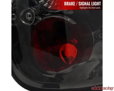 Spec-D Taillights (Chrome Housing/Smoked Lens) Ford F-150 1997-2004 - LT-F150F97G-TM