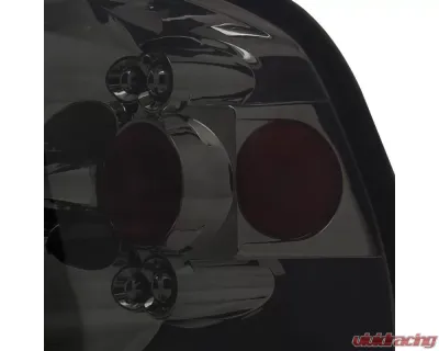 Spec-D Taillights (Chrome Housing/Smoked Lens) Ford F-150 1997-2004 - LT-F150F97G-TM