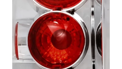 Spec-D Taillights (Chrome Housing/Clear Lens) Jeep Grand Cherokee 2005-2006                                     - LT-GKEE04-TM - Image 3