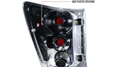 Spec-D Taillights (Chrome Housing/Clear Lens) Jeep Grand Cherokee 2005-2006                                     - LT-GKEE04-TM - Image 8