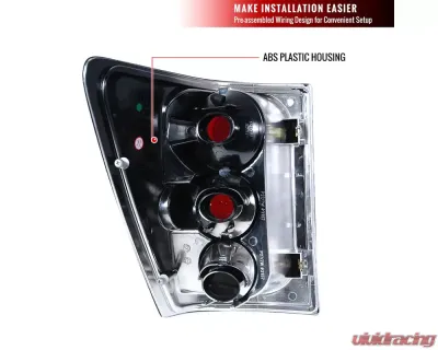 Spec-D  Lights Chrome Housing/Clear Lens Jeep Grand Cherokee 2005-2006 - LT-GKEE04-TM