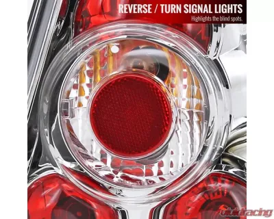 Spec-D Tail Lights Chrome Housing/Clear Lens Volkswagen Jetta/Bora Mk4 Sedan 1999-2005 - LT-JET99-TM