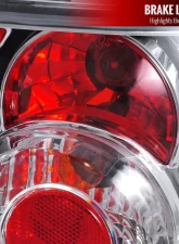 Spec-D Tail Lights Chrome Housing/Clear Lens Volkswagen Jetta/Bora Mk4 Sedan 1999-2005                                     - LT-JET99-TM - Image 3