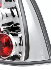 Spec-D Tail Lights Chrome Housing/Clear Lens Volkswagen Jetta/Bora Mk4 Sedan 1999-2005                                     - LT-JET99-TM - Image 6
