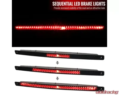 Spec-D 3rd Brake Light Sequential Smoke Ford Mustang Cobra 2003-2004 - LT-MST03RBGLED-SQ-RS