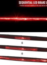 Spec-D 3rd Brake Light Sequential Red Ford Mustang Cobra 2003-2004                                     - LT-MST03RBRLED-SQ-RS - Image 2
