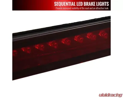 Spec-D 3rd Brake Light Sequential Red Ford Mustang Cobra 2003-2004 - LT-MST03RBRLED-SQ-RS
