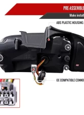 Spec-D LED Tail Lights Glossy Black Housing/Smoke Lens Ford Mustang Coupe/Convertible 2015-2022                                     - LT-MST15BBLED-SQ-TM - Image 7