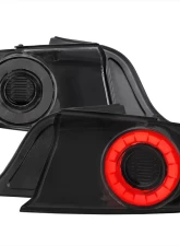 Spec-D LED Tail Lights Glossy Black Housing/Smoke Lens Ford Mustang Coupe/Convertible 2015-2022                                     - LT-MST15BBLED-SQ-TM - Image 10