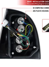 Spec-D Altezza Tail Light Chrome Volkswagen Passat 2001-2005                                     - LT-PAS014-TM - Image 8