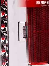 Spec-D  Tail Light With Red Led Bar Chrome Housing and Red Lens - Sequential Turn Signal Dodge Ram 2500/3500 2019-2022                                     - LT-RAM1925RLED-SQ-TM - Image 6