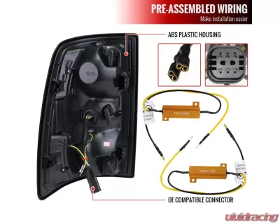 Spec-D  Tail Light With Red Led Bar Chrome Housing and Red Lens - Sequential Turn Signal Dodge Ram 2500/3500 2019-2022 - LT-RAM1925RLED-SQ-TM