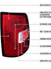 Spec-D  Tail Light With Red Led Bar Chrome Housing and Red Lens - Sequential Turn Signal Dodge Ram 2500/3500 2019-2022                                     - LT-RAM1925RLED-SQ-TM - Image 8