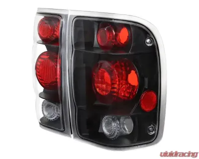 Spec-D Altezza Tail Light Black Housing Ford Ranger 1998-2001 - LT-RAN98JM-KS
