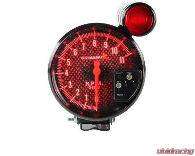 Spec-D 2 Inch RPM Gauge - Black Frame - RG-5DK02BKCF