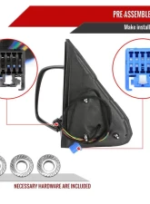 Spec-D Power Heated Side Mirrors Matte Black - Right Chevrolet Silverado 2003-2006                                     - RMV-SIV03HP-FS-R - Image 7