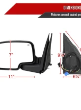 Spec-D Power Heated Side Mirrors Matte Black - Right Chevrolet Silverado 2003-2006                                     - RMV-SIV03HP-FS-R - Image 8