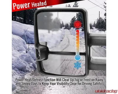 Spec-D Power Heated Side Mirrors Matte Black - Right Chevrolet Silverado 2003-2006 - RMV-SIV03HP-FS-R