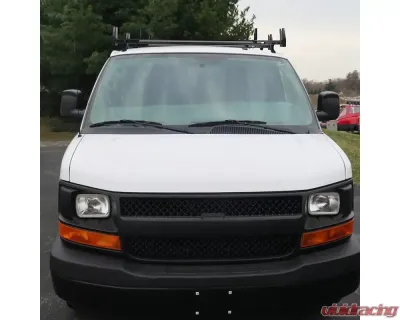 Spec-D 2 Bar Ladder Rack Without Gutter - RRB-6011BK-WB
