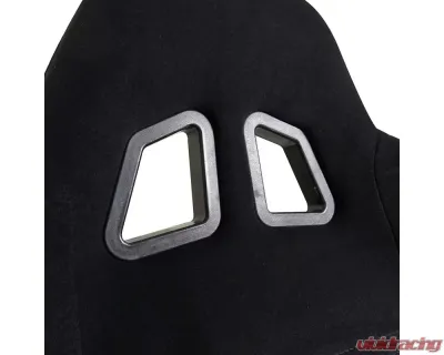 Spec-D Bride STY Racing Seats - Black - Cloth -Pair - RS-501-2