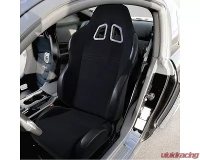 Spec-D Bride STY Racing Seats - Black - Cloth -Pair - RS-501-2