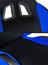 Spec-D Bride STY Racing Seats - Black/Blue                                     - RS-504-2 - Image 3