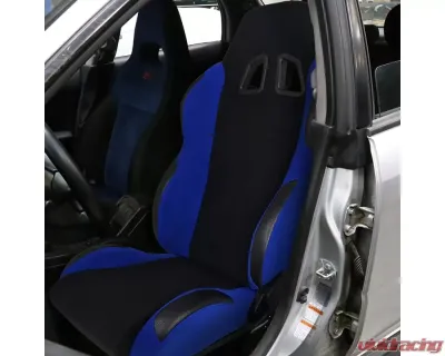 Spec-D Bride STY Racing Seats - Black/Blue - RS-504-2