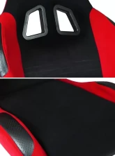 Spec-D Bride STY Racing Seats - Black/Red                                     - RS-505-2 - Image 3