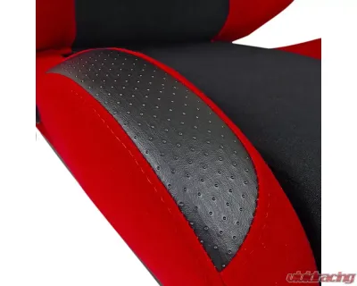 Spec-D Bride STY Racing Seats - Black/Red - RS-505-2