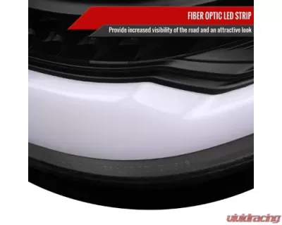 Spec-D 1500 Full Led Tail Light With Led Bar Matte Black Housing Clear Lens Dodge Ram 2019-2023 - LT-RAM1915JMLED-TM