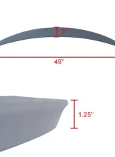 Spec-D Benz W205 Trunk Spoiler Mercedes C Class 2015-2017                                     - SPL-BW20515ABS-GL - Image 3