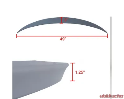 Spec-D Benz W205 Trunk Spoiler Mercedes C Class 2015-2017 - SPL-BW20515ABS-GL