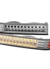 Spec-D LED Bumper Lights (Chrome Housing/Clear Lens) Chevrolet S10 | GMC Sonoma 1998-2004                                     - 2LB-S1098CLED-RS - Image 10