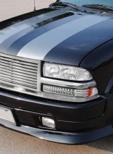 Spec-D LED Bumper Lights (Chrome Housing/Clear Lens) Chevrolet S10 | GMC Sonoma 1998-2004                                     - 2LB-S1098CLED-RS - Image 10