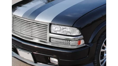 Spec-D LED Bumper Lights (Chrome Housing/Clear Lens) Chevrolet S10 | GMC Sonoma 1998-2004                                     - 2LB-S1098CLED-RS - Image 10